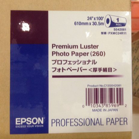 Rouleau 24" Papier Photo Premium Luster 260g - EPSON