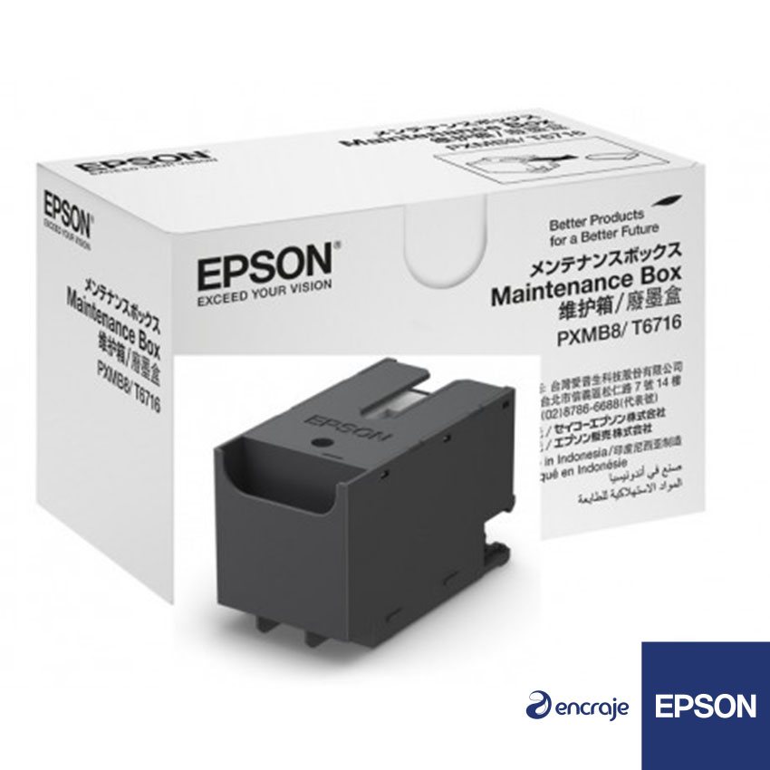 Epson c13t37984010 Cartouches d'encre d'origine Pack of 6  Dash Replenishment est prêt & Collecteur Encre usagée 
