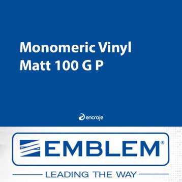 Vinyle Monomère Mat EMBLEM Colle Grise