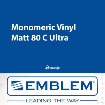 Vinyle Monomère Mat EMBLEM Ultra-Adhésif
