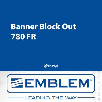 Bâche PVC Mate EMBLEM Block-out 780 gr