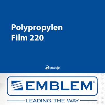 Film Polypropylène Opaque Mat EMBLEM 220 µm